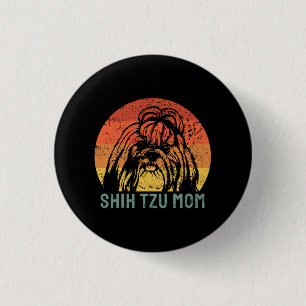 Shih Tzu - Shih Tzu Mum 3 Cm Round Badge