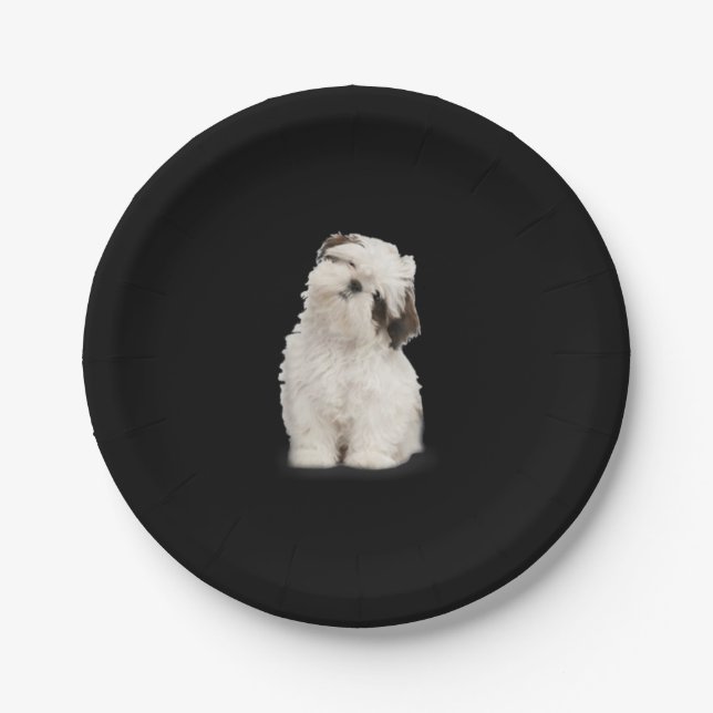 Shih Tzu | Shih Tzu Puppy Gift Paper Plate (Front)