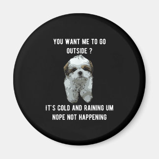 Shih Tzu | Shih Tzu You Want Me To Go Outside Magnet