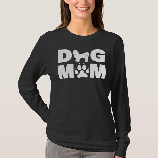 Shih Tzu Short Clip    For Dog Mum Mother   S Day  T-Shirt (Front)
