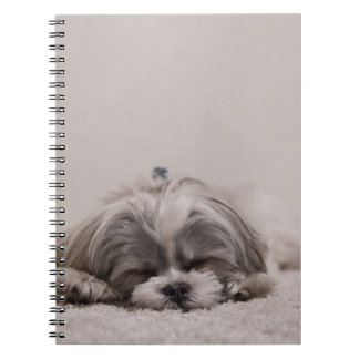 Shih tzu Sleeping Dog Spiral Notebook
