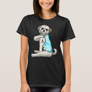 Shih Tzu Tattoos I Love Mum Sitting Mother S Day T-Shirt