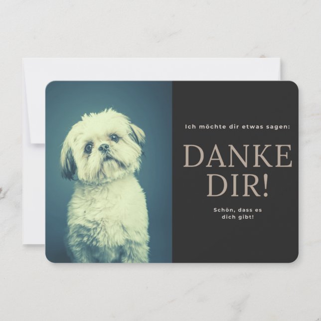 Shih Tzu Thank You Card (Front)