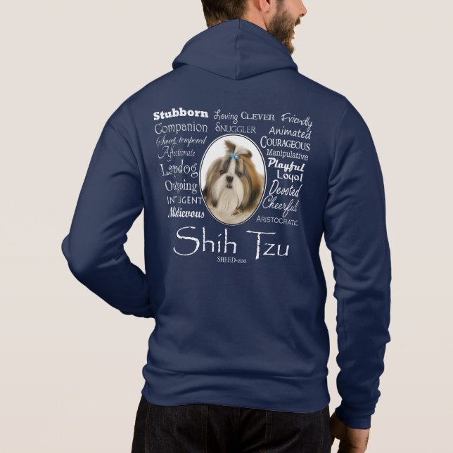 Shih Tzu Traits Hoodie (Back)