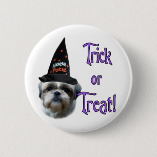 Shih Tzu Trick 6 Cm Round Badge