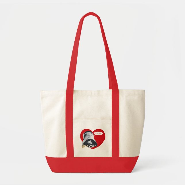 Shih Tzu Valentines Tote Bag (Front)