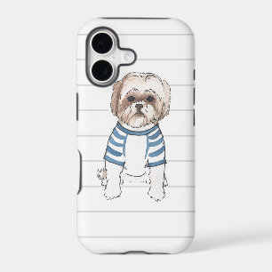 Shih Tzu Watercolor Iphone Case