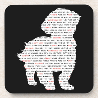 Shih Tzu Word Art Coaster