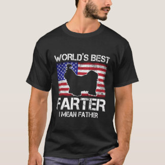 Shih Tzu World’S Best Farter I Mean Father Vinta T-Shirt