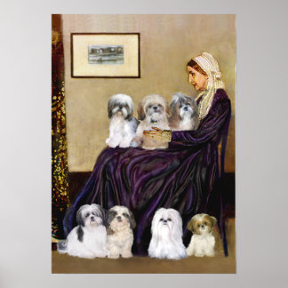 Shih Tzus (seven) - Whistlers Mother Poster