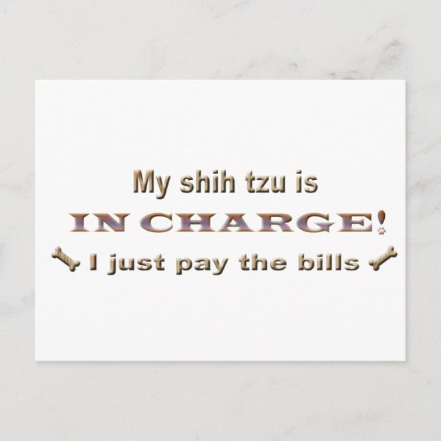 shihtzu postcard (Front)
