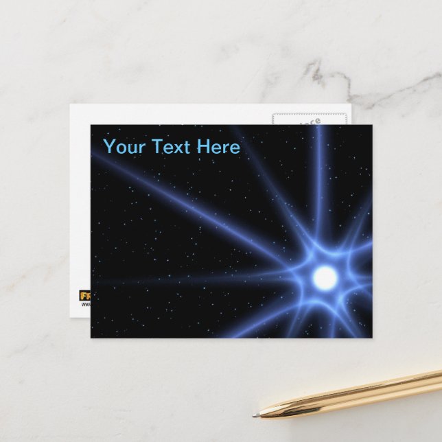 Shiing Star Postcard (Front/Back In Situ)