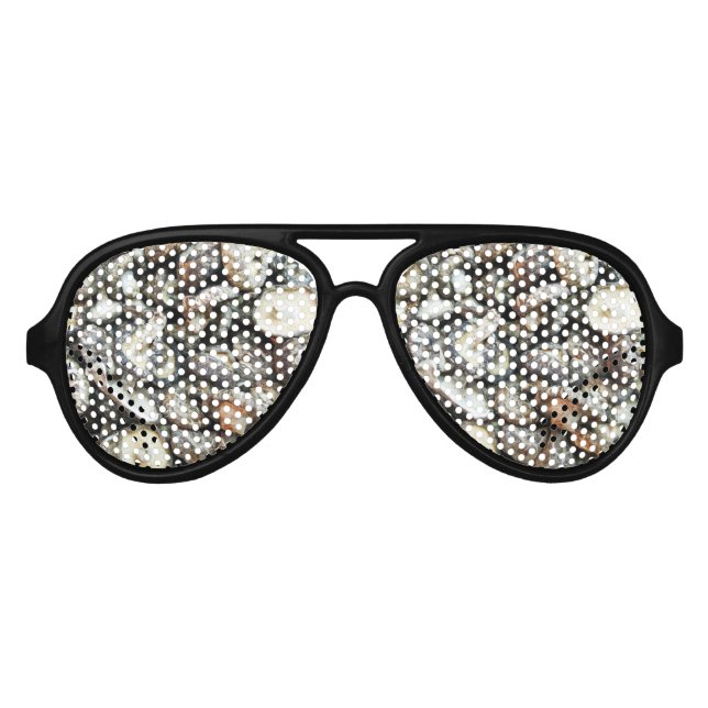 Shiitake Mushrooms Aviator Sunglasses (Front)