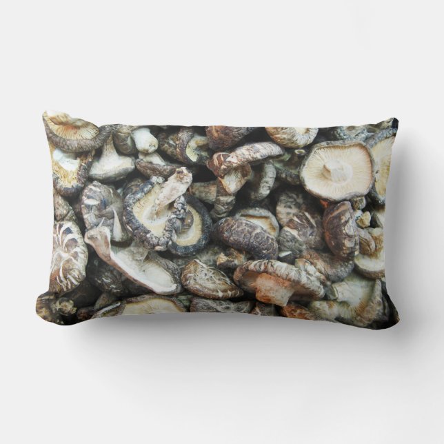 Shiitake Mushrooms Lumbar Cushion (Front)