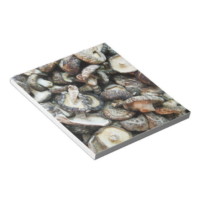 Shiitake Mushrooms Notepad (Angled)