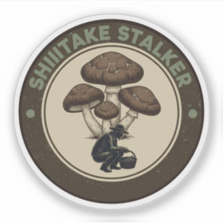 Shiitake Stalker Mushroom Foraging Design