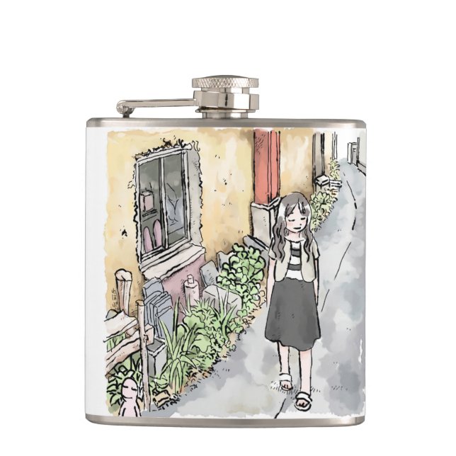Shiji Reya Hip Flask (Front)