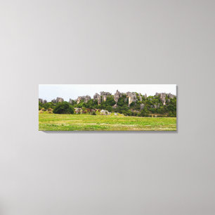 Shilin pinnacles Stone forest - Yunnan,China,Asia Canvas Print