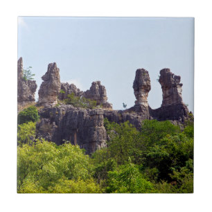 Shilin pinnacles Stone forest - Yunnan,China,Asia Tile