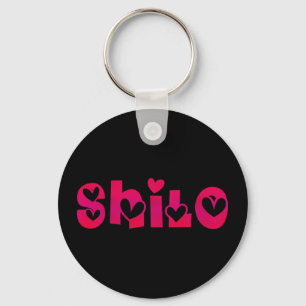 Shilo in Hearts Key Ring