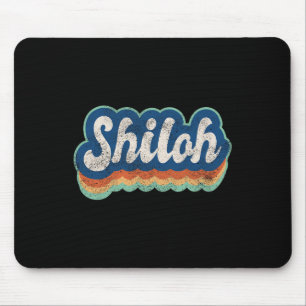 Shiloh First Name Boy Vintage Style 70s 80s Person Mouse Pad