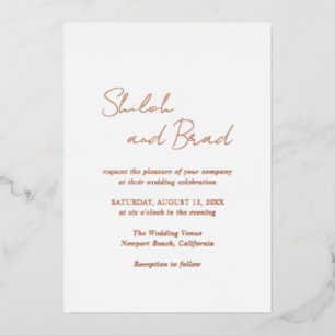Shiloh Modern Elegant Wedding