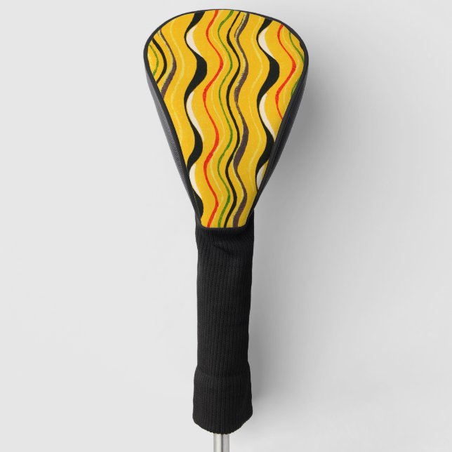 Shima-Shima, colourful pattern, Golf Head Cover (Front)