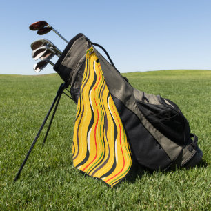 Shima-Shima, colourful pattern, Golf Towel