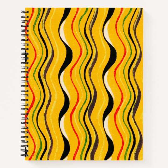 Shima-Shima, colourful pattern, Notebook (Front)