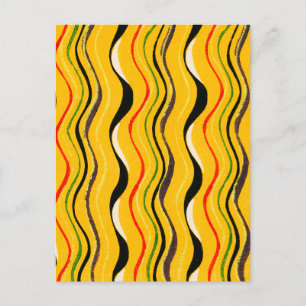 Shima-Shima, Japanese Pattern, Postcard