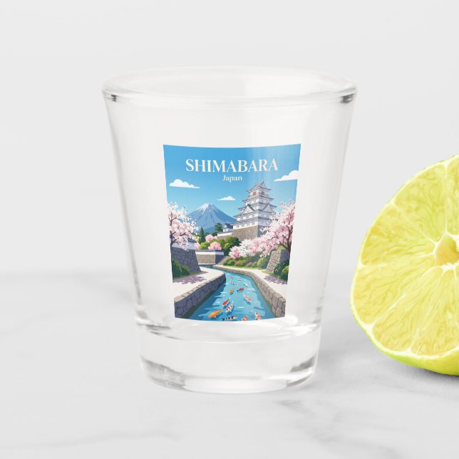 Shimabara Japan Shot Glass (Front)