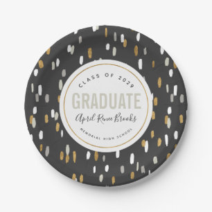 Shimmer Personalised Graduation Paper Plate