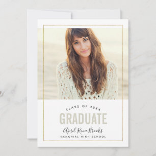 Shimmer Photo Graduation Announcements