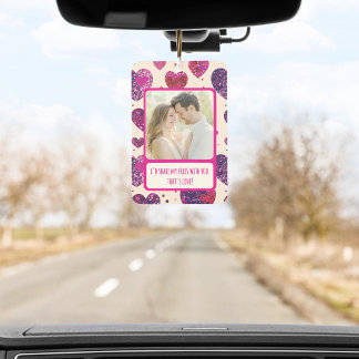 Shimmer Purple Heart Share My Fries Car Air Freshener