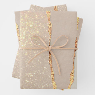 shimmer ripped paper wrapping paper sheets
