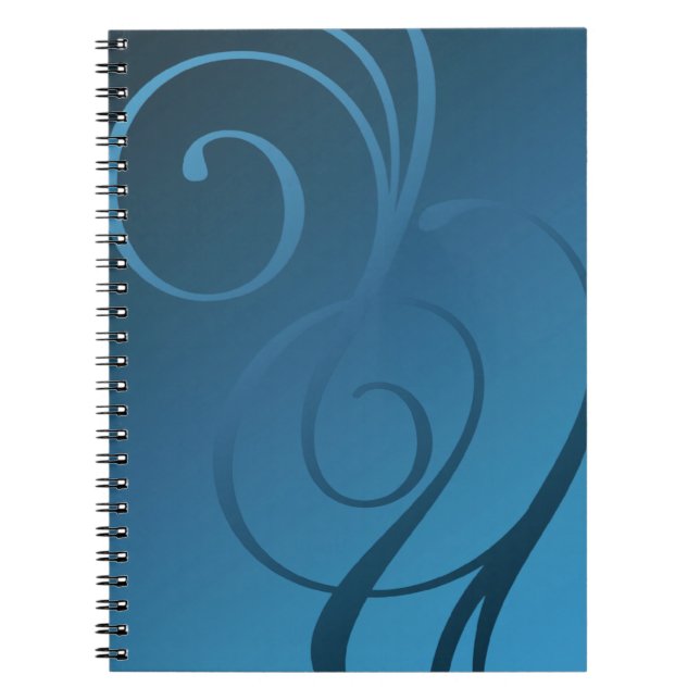 Shimmer Swirls - 28 Colour Choices Notebook (Front)
