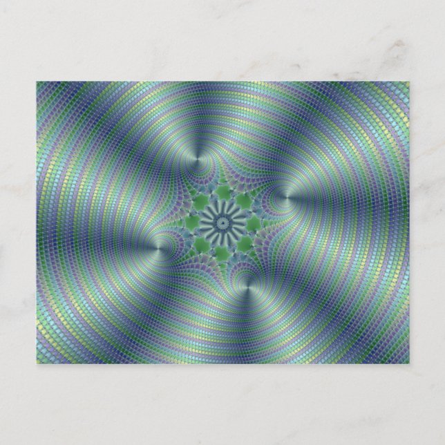 Shimmerine - Fractal Art Postcard (Front)