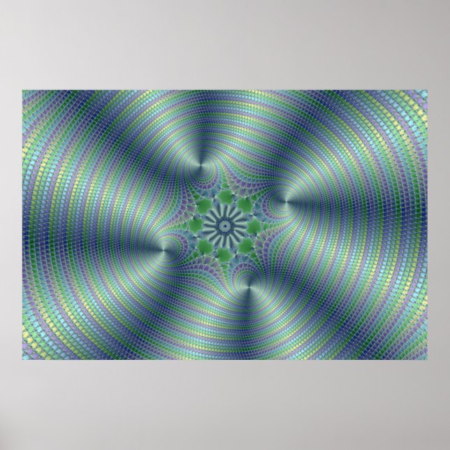 Shimmerine - Fractal Art Poster (Front)