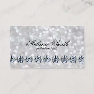 Shimmering 3 Diamonds Business Card