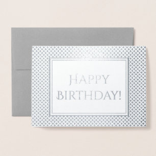 Shimmering Birthday Greeting Foil Card