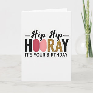 Shimmering Birthday Text Card