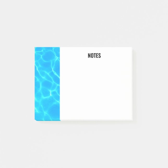 Shimmering Blue Pool Water Reflections Photo Post-it Notes (Front)