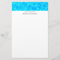 Shimmering Blue Pool Water Reflections Photo