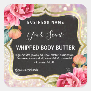 Shimmering Body Butter Labels