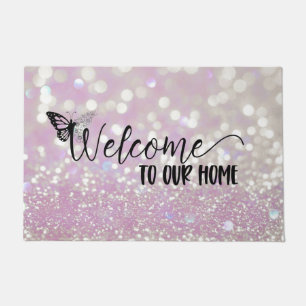  Shimmering Bokeh Welcome Doormat