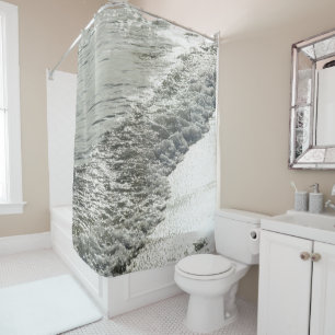 Shimmering Caribbean Ocean Glam 1 Shower Curtain