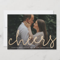 Shimmering Cheers Photo Card