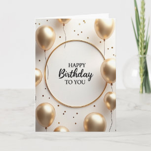Shimmering Confetti Birthday Card