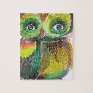 Shimmering Coot Woot owl Jigsaw Puzzle