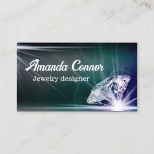 Shimmering Diamond Jeweller Business Card